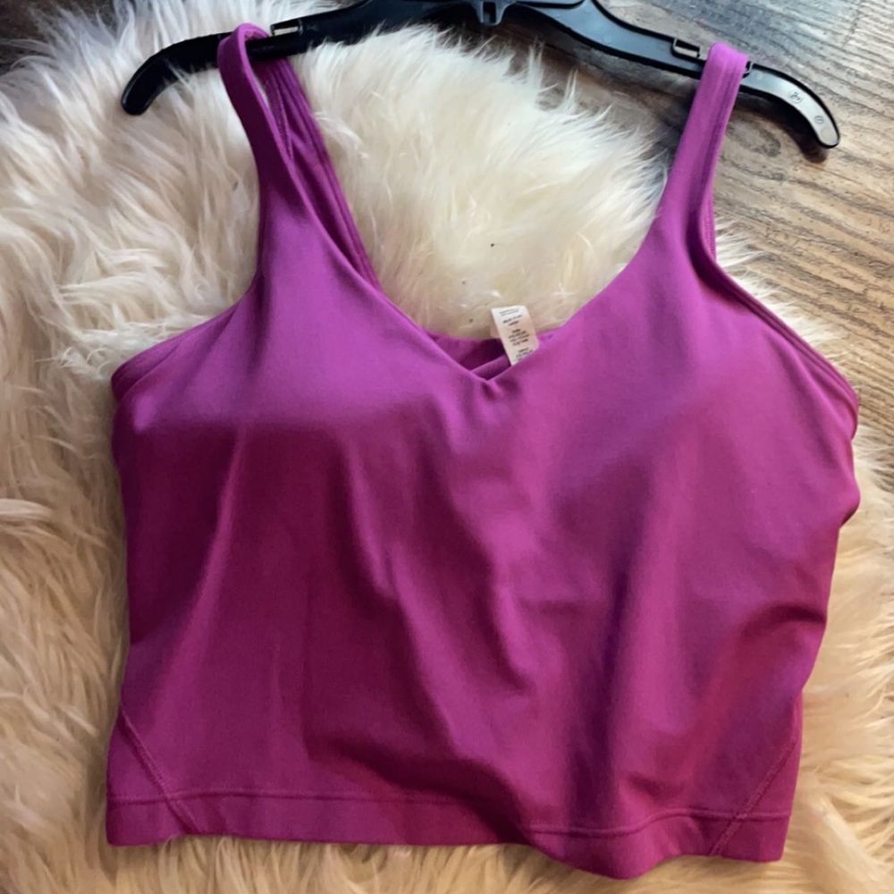 purple lulu align tank